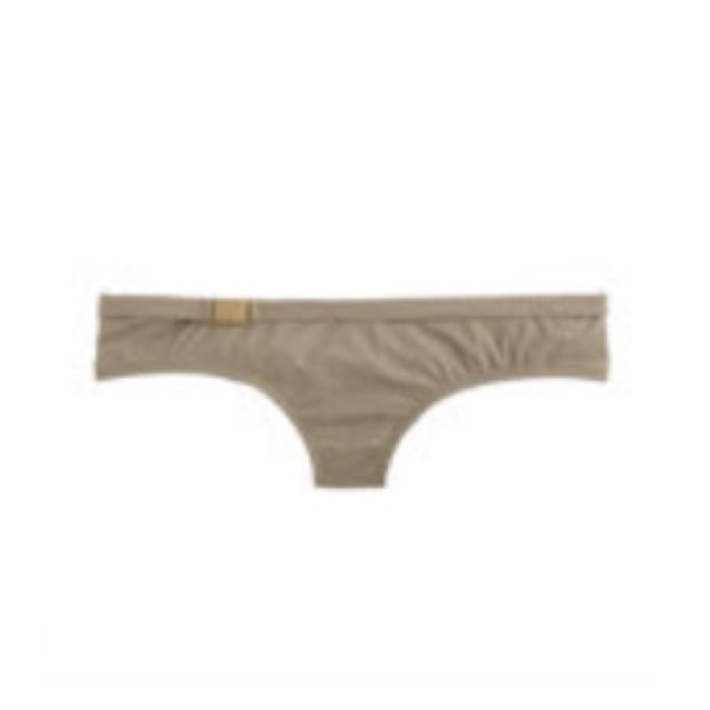 J.Crew Clay Bikini Bottom W/ Gold Belt Hipster NWT